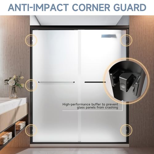 Shower Door Double Sliding Glass view 5
