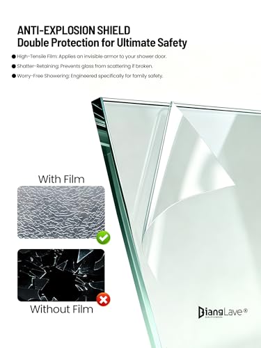 Frameless Shower Door 56-60" W view 4