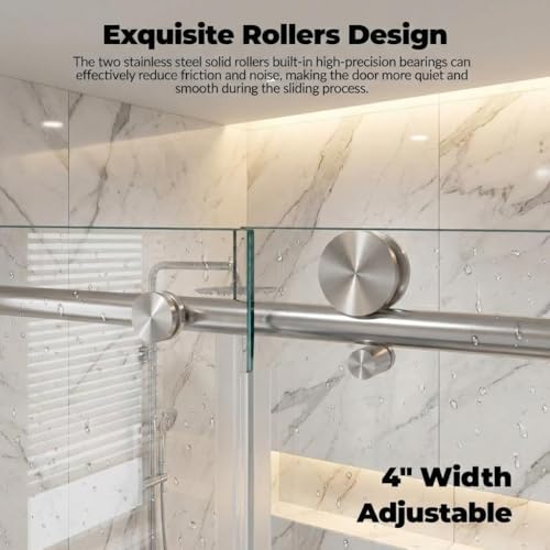 Frameless Shower Door 44-48" W view 3