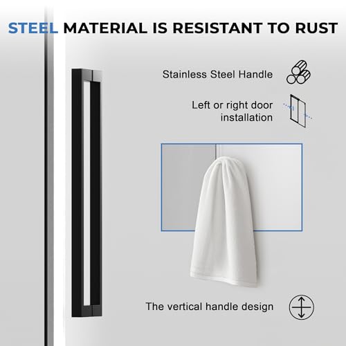 BoBliss Frameless Sliding Glass Shower view 5
