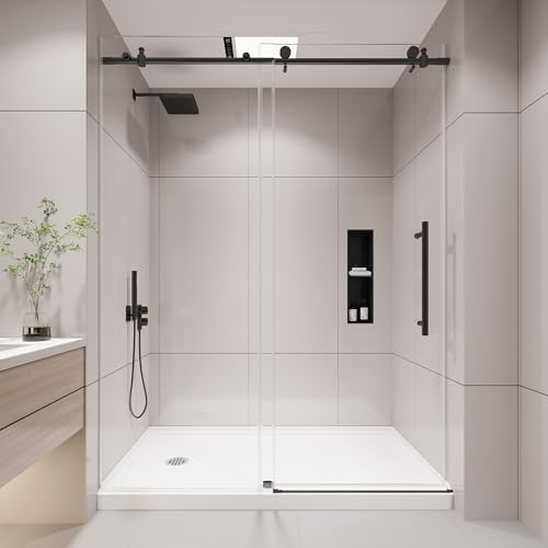 KPUY Frameless Shower Door 55-60"
