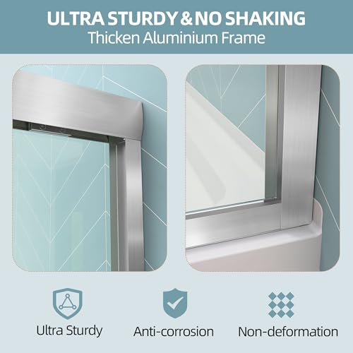 GETPRO Sliding Tub Shower Door view 5