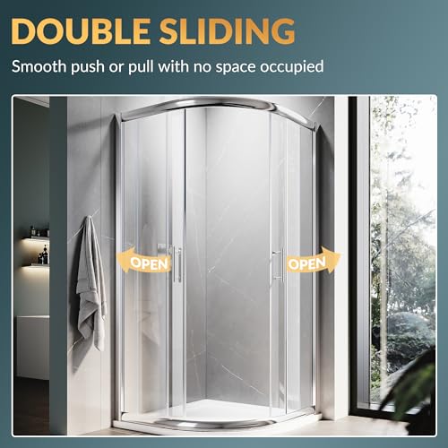 ELEGANT Corner Shower Enclosure with view 3