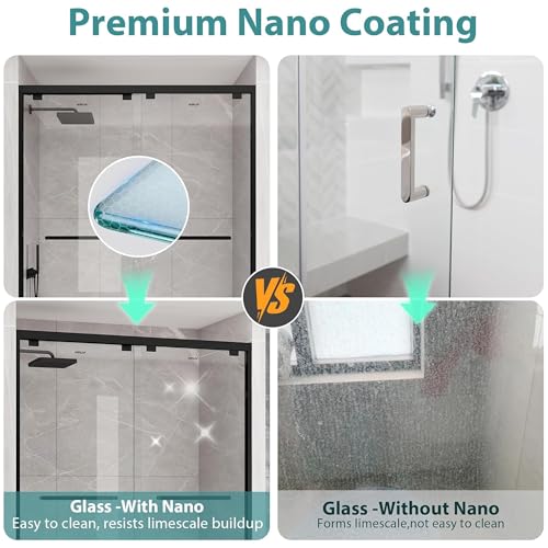 KPUY Glass Shower Door 55-60" view 3