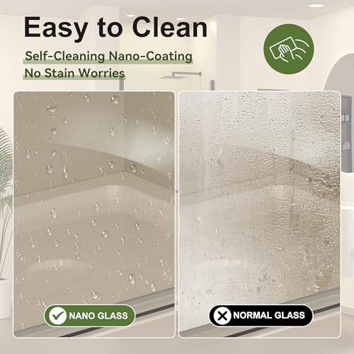 Frameless Pivot Shower Door 33-34" view 3