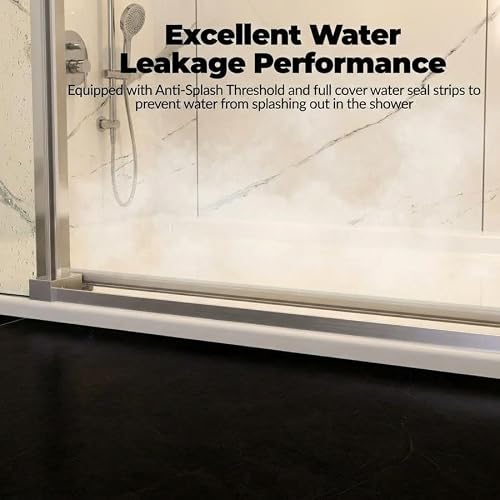 Frameless Shower Door 44-48" W view 4